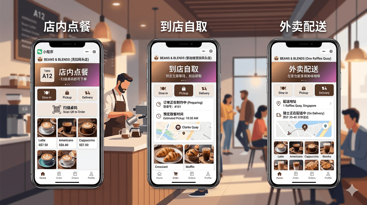 咖啡品牌线上点单小程序